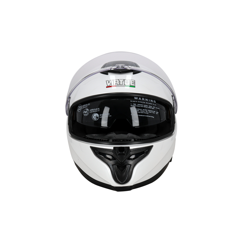 CASCO VIRTUE LISO BLANCO L